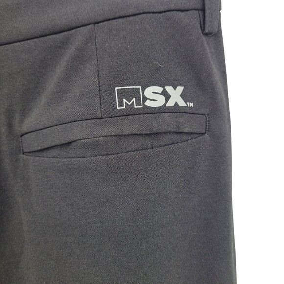MSX Michael Strahan Black 4-Way Stretch Pants L Quick Dry Drawstring Activewear - Picture 6 of 11